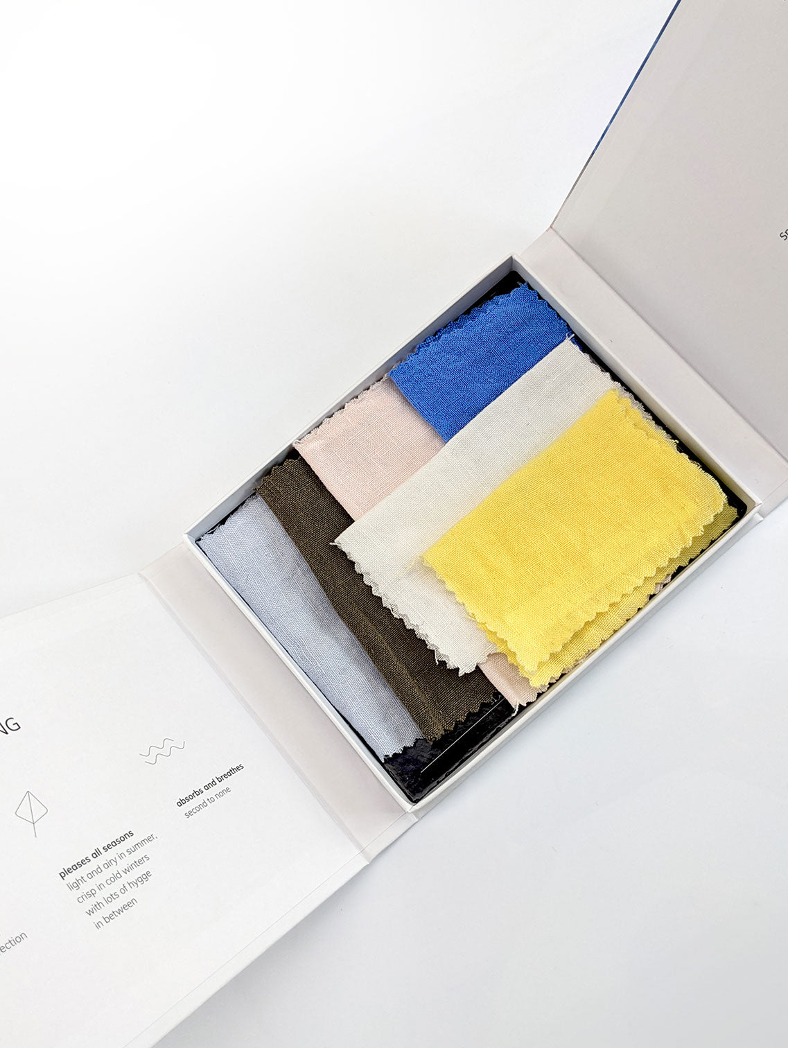Swatch box - Pure linen bedding